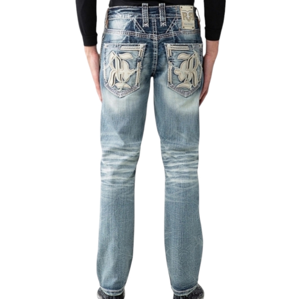 🆕️Rock Revival Alt Straight Leg Jeans. (Baird A203). Men's Size: W40x34L.